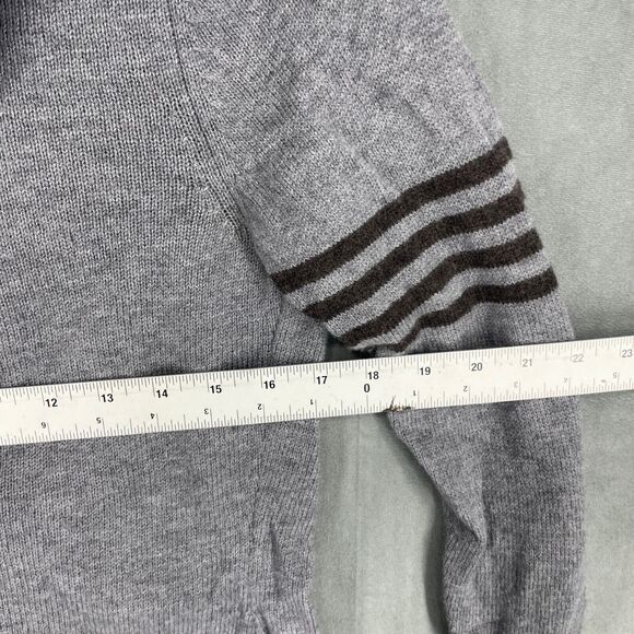 Patagonia Cardigan Sweater Womens Small Gray Lambswool Button Up Hooded Knit - Picture 9 of 11